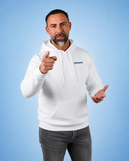 Mathieu, driving instructor and presenter of the eTheory video lessons