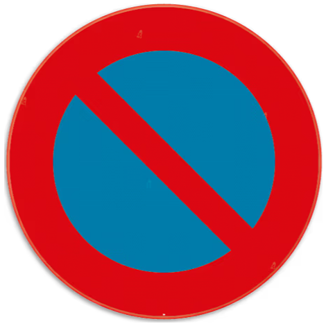 Bord E1 parkeerverbod