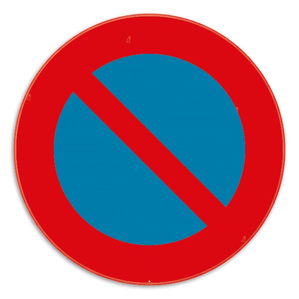 Bord E1 parkeerverbod