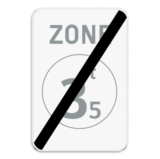 Zonebord einde ZC21