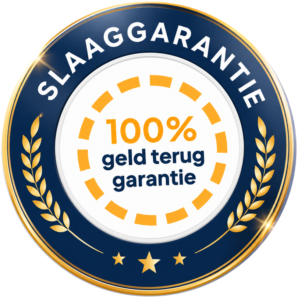 Slaaggarantie: 100% geld-terug-garantie